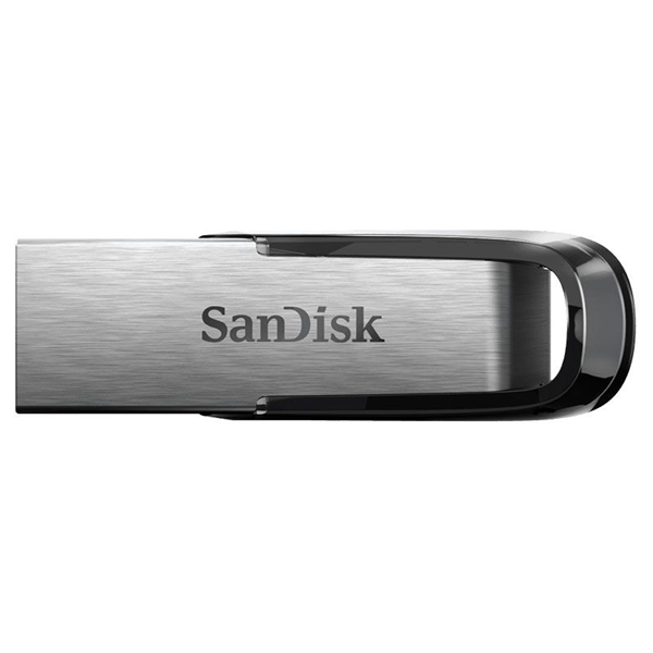 USB ključ Sandisk Ultra Flair, 64 GB, črno srebrna