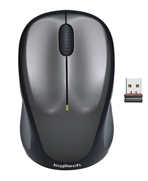 Miška Logitech M235 Wireless, brezžična, mini, siva