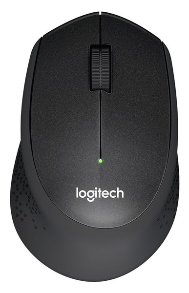 Miška Logitech M330 Silent Plus, brezžična, črna