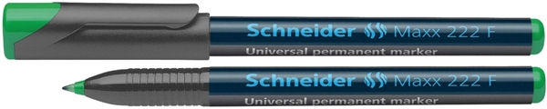 Marker Schneider OHP 222 F 0,7 mm, zelena