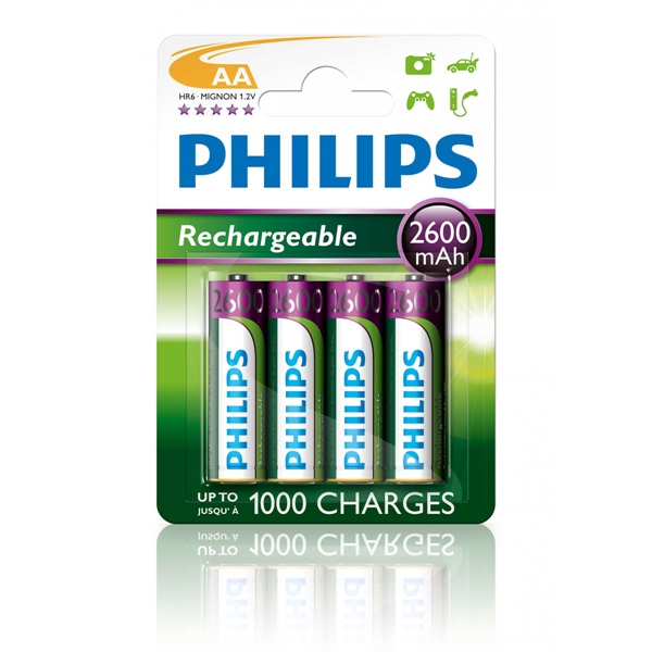 Polnilne baterije Philips AA-HR06, 4 kosi