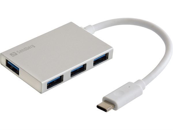 Pretvornik Sandberg USB-C na 4xUSB 3.0 hub