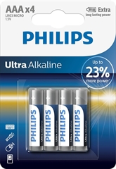 Baterija Philips Ultra Alkaline AAA-LR3, 4 kosi