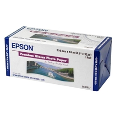 Papir Epson Premium glossy photo v roli, 210 mm x 10 m 