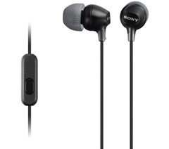 Slušalke Sony za Android/iPhone, žične, črna, MDREX15AP