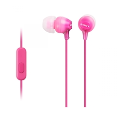 Slušalke Sony za Android/iPhone, žične, roza, MDREX15AP 