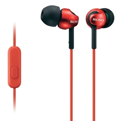Slušalke Sony za Android/iPhone, žične, rdeča, MDREX110AP