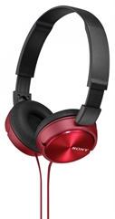 Naglavne slušalke Sony, žične, rdeče, MDRZX310R