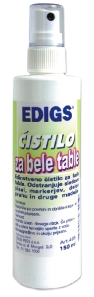 Čistilo za belo tablo Edigs, 125 ml