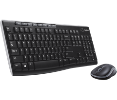 Tipkovnica Logitech MK270 z miško, brezžična