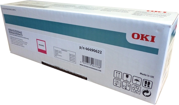 Toner OKI 46490622 (ES5432) (škrlatna), original