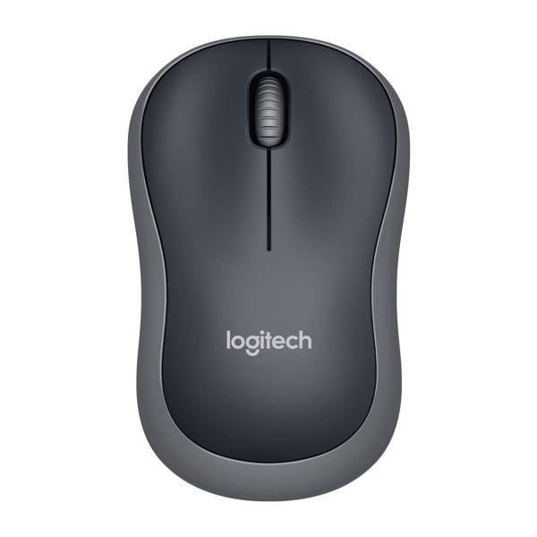 Miška Logitech M185 Wireless, črna, brezžična, mini