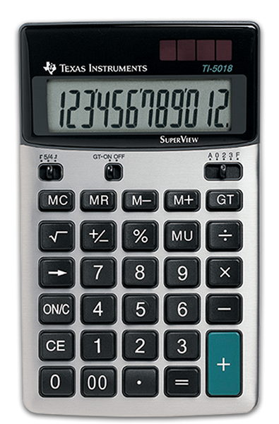 Kalkulator Texas Instruments TI-5018 SV, namizni