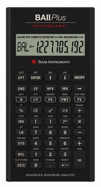 Kalkulator Texas Instruments BA II PLUS Professional