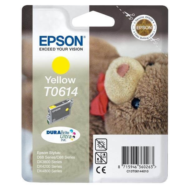Poškodovana embalaža: kartuša Epson T0614 (rumena), original