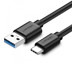 Polnilni kabel Ugreen, USB-A na USB-C, 2 m, črn