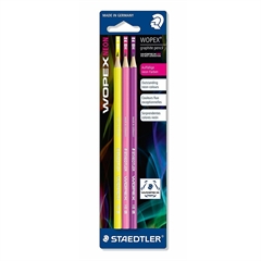 Grafitni svinčnik Staedtler Wopex Neon, HB, 3 kosi