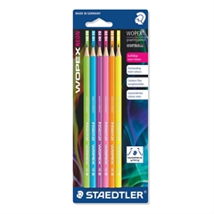 Grafitni svinčnik Staedtler Wopex Neon, HB, 6 kosov