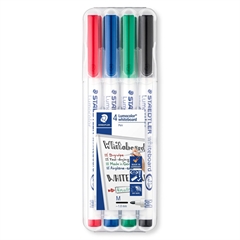 Marker Staedtler Lumocolor 301 WP4 1 mm, 4 kosi