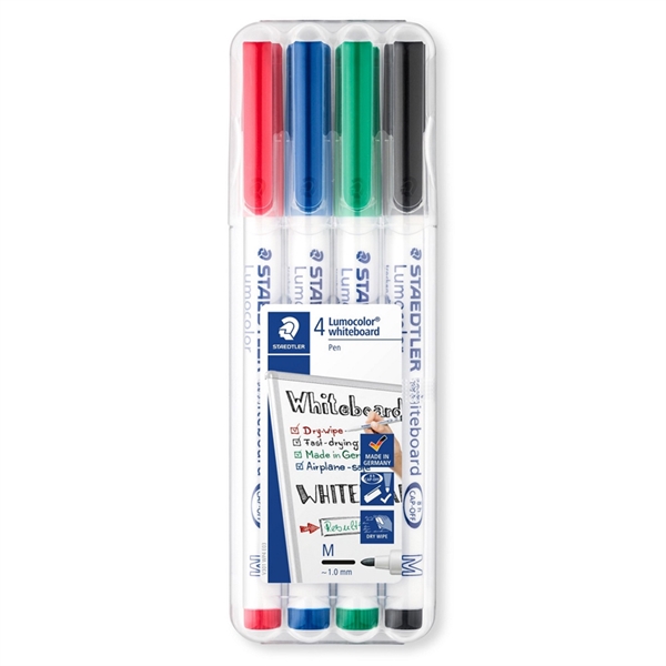 Marker Staedtler Lumocolor 301 WP4 1 mm, 4 kosi