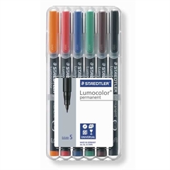 Permanentni marker Staedtler Lumocolor 313 WP6 S 0,4 mm, 6 kosov