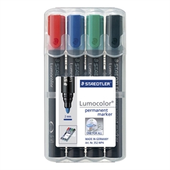 Permanentni marker Staedtler Lumocolor 352 WP4 2 mm, 4 kosi