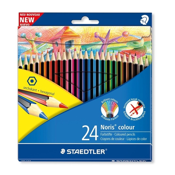 Barvice Staedtler Noris Wopex, 24 kosov