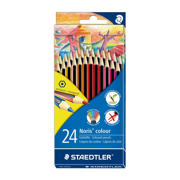 Barvice Staedtler Noris Wopex double decker, 24 kosov