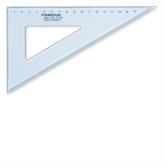 Trikotnik Staedtler, 60/30°, 26 cm, moder