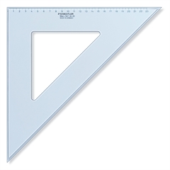 Trikotnik Staedtler, 45/45° , 36 cm, moder