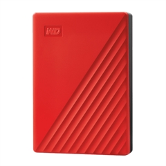 Zunanji prenosni disk WD My Passport 2019, 4 TB, rdeča