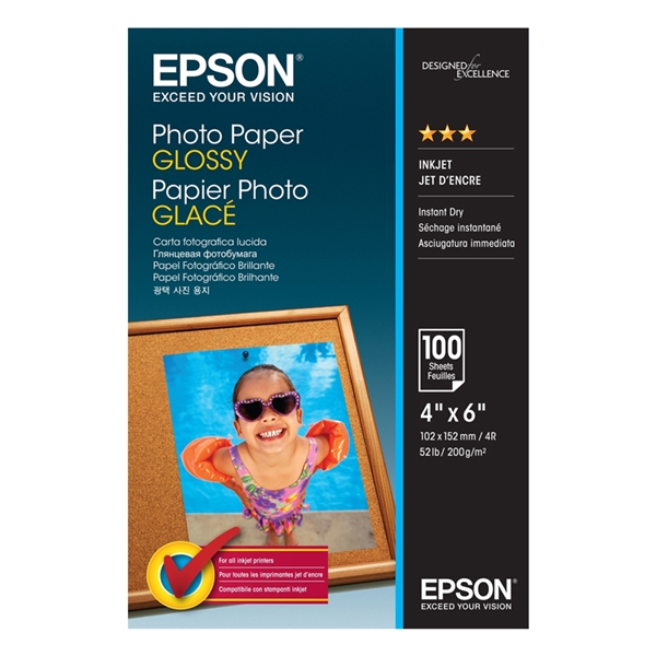 Foto papir Epson C13S042548, A6, 100 listov, 200 gramov