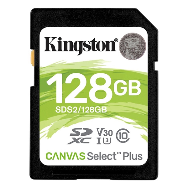 Spominska kartica Kingston Canvas Select Plus SDXC Class 10 UHS-I U1, 128 GB