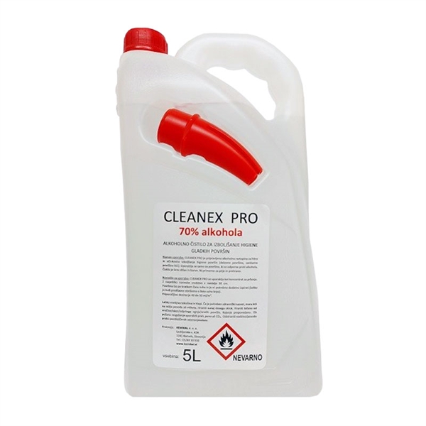 Razkužilo za gladke površine Cleanex Pro, 5 L