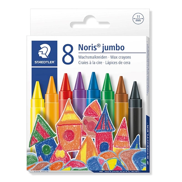 Voščene barvice Staedtler Noris Club, 11 mm, 8 kosov