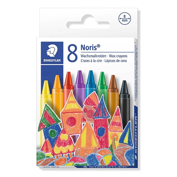 Voščene barvice Staedtler Noris Club, 8 mm, 8 kosov