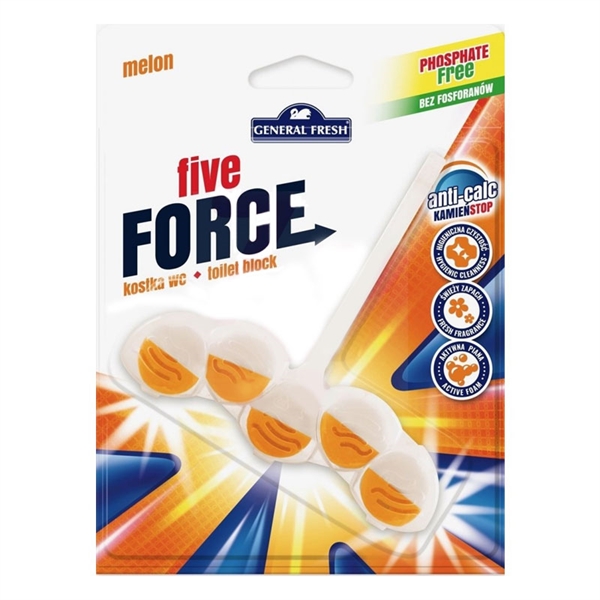 Osvežilec za WC školjko General Fresh Five Force Melon, obešanka