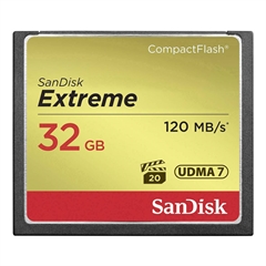 Spominska kartica SanDisk Compact Flash Extreme, 120 MB/s, 32 GB