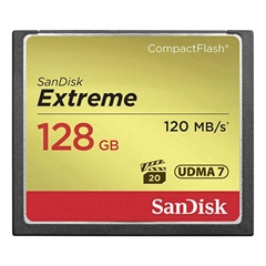 Spominska kartica SanDisk CF Extreme UDMA7 128 GB, 120 MB/s, VPG-20