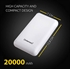 Prenosna baterija (powerbank) Intenso XS20000, 20.000 mAh, bela