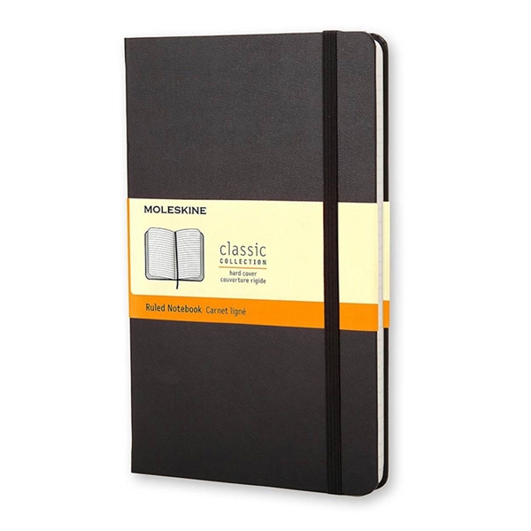 Beležnica Moleskine A5 mehka platnica, črna - črte