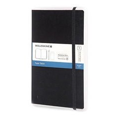 Beležnica Moleskine Paper Tablet LG trde platnice, črna – pike