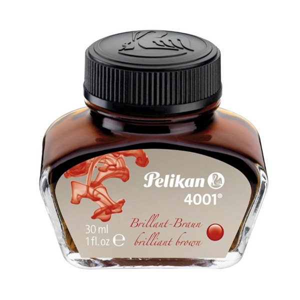 Črnilo Pelikan 4001 30 ml, brilliantno rjav