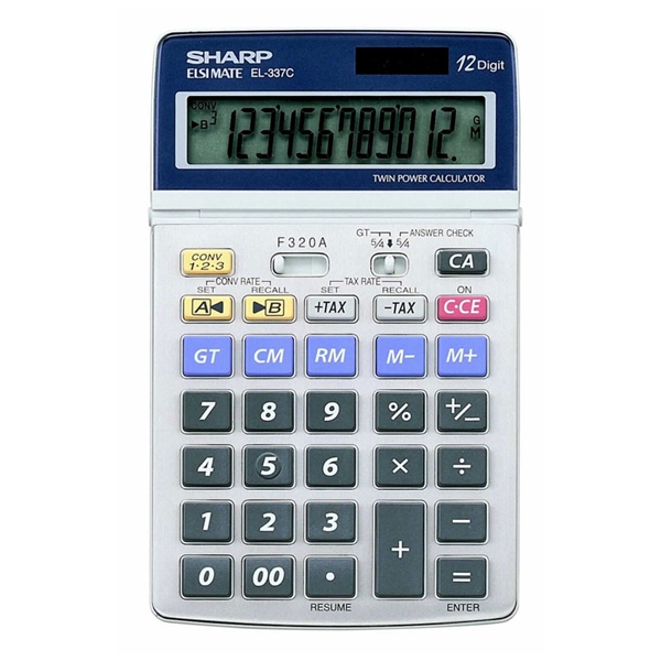 Komercialni kalkulator Sharp EL337C, 1V