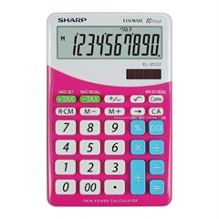 Komercialni kalkulator Sharp ELM332BPK, roza