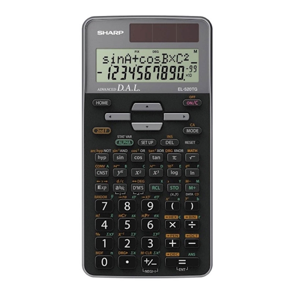 Tehnični kalkulator Sharp EL520TGGY, črn