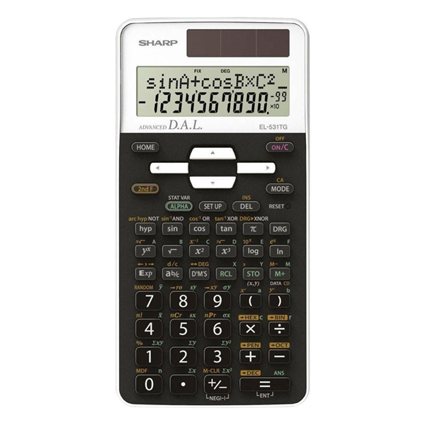 Tehnični kalkulator Sharp EL-531THBWH, bel