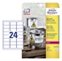 Etikete Avery Zweckform L4773-20, 63,5 x 33,9 mm, bele