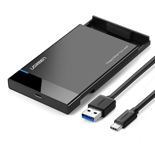 Ohišje 2.5" HDD Ugreen USB-C, črna