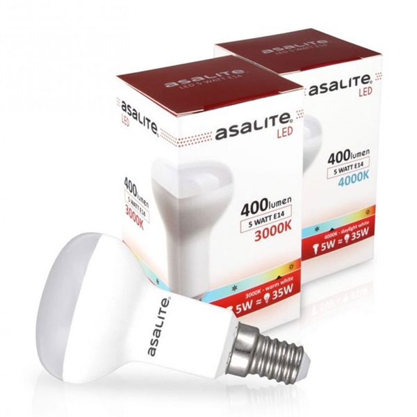 LED sijalka Asalite E14 R50, 5W, 3000K